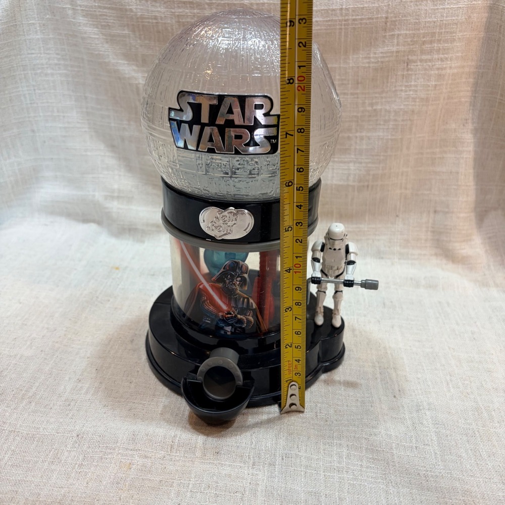Star Wars Jelly Belly Death Star Candy Dispenser Darth Vader Stormtrooper Black - Picture 10 of 11